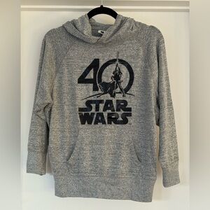 GAP Gray Star Wars 40th Anniversary Hooded Pullover
